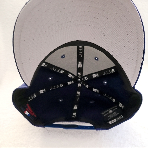 Vintage Los Angeles Dodgers New Era Blue Snapback Hat 9Fifty World Series Champs - Picture 7 of 9
